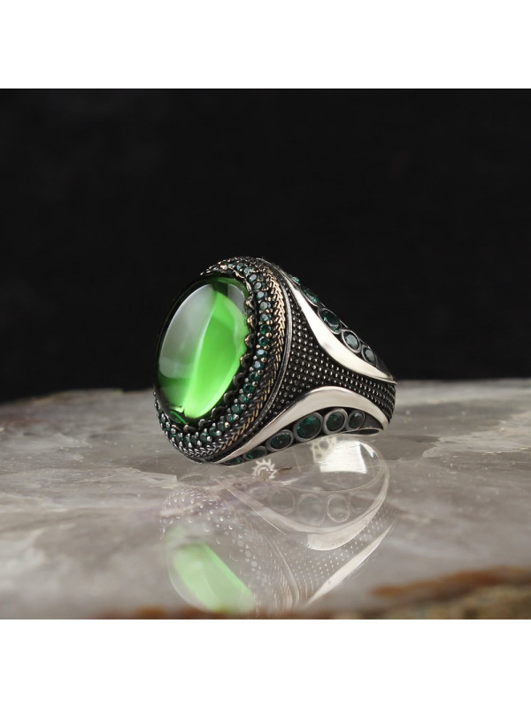 خاتم اونيكس فضة خالص #1819