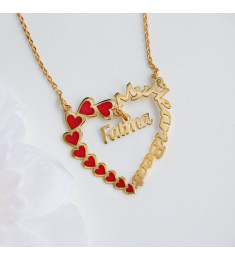 سلسال القلوب فضة خالص باسم #913