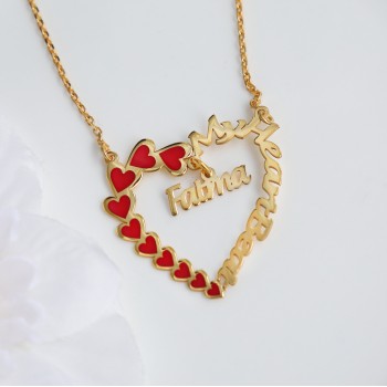 سلسال القلوب فضة خالص باسم #913