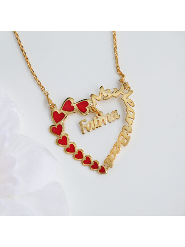 سلسال القلوب فضة خالص باسم #913