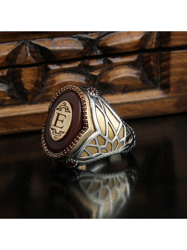  خاتم رجال فضة  #942