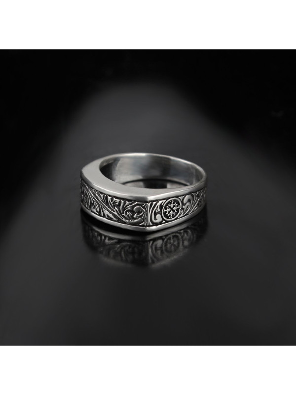  خاتم رجال فضة  #942