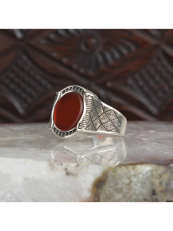  خاتم رجال فضة  #942