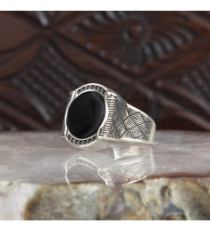  خاتم رجال فضة  #942