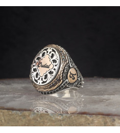  خاتم رجال فضة  #942