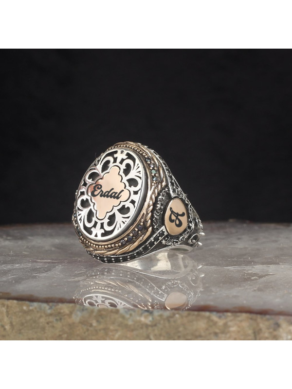 خاتم رجال فضة  #942