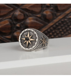  خاتم رجال فضة  #942