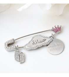 بروش الغيمة فضة خالص #1027