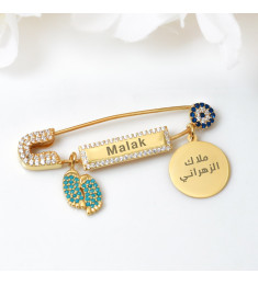 بروش فضة خالص بالكريستال  #1032