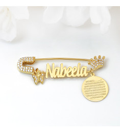 بروش فضة خالص بالكريستال  #1031