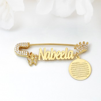 بروش فضة خالص بالكريستال  #1031