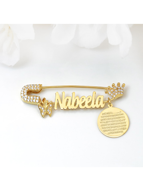 بروش فضة خالص بالكريستال  #1031