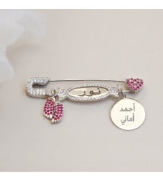 بروش فضة خالص بالكريستال  #926