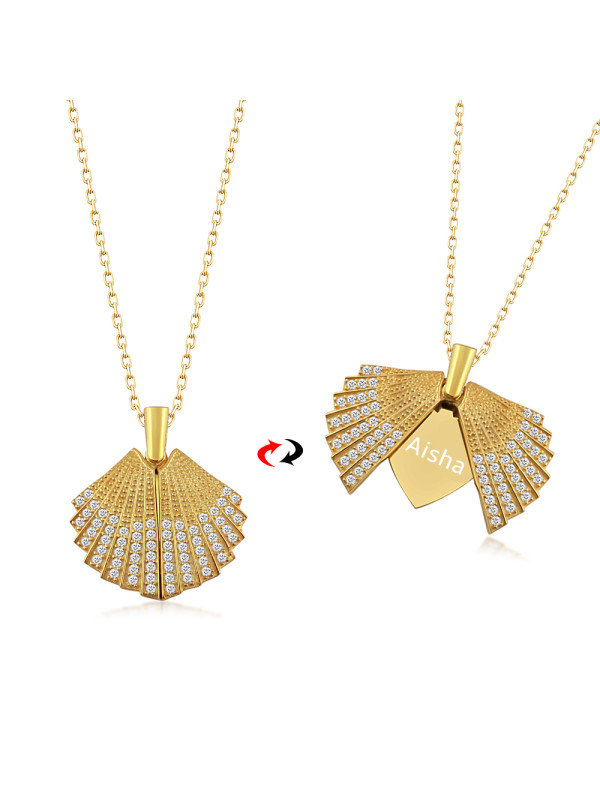 سلسال اطفال فضة خالص بالاسم مرصع بالكريستال #348