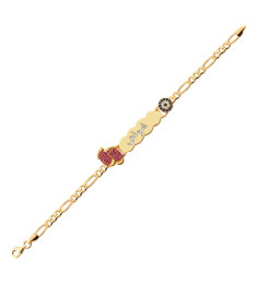 اسوراة يد ورجل فضة خالص بالكريستال  #530