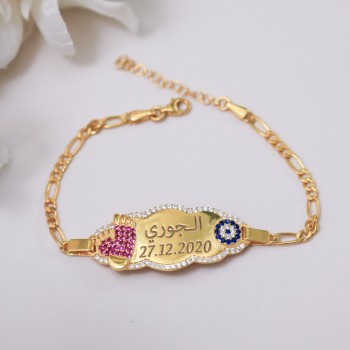 اسوراة فضة خالص بالكريستال  #524