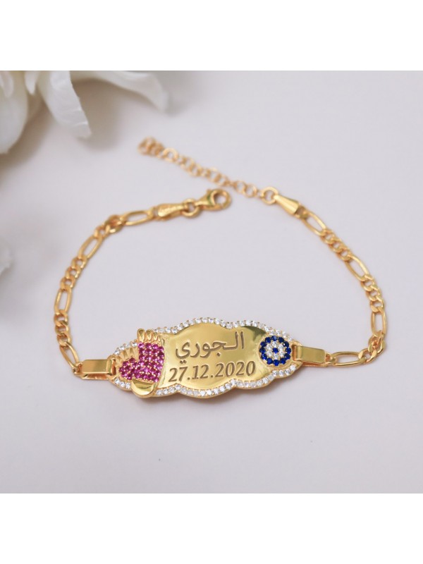 اسوراة فضة خالص بالكريستال  #524