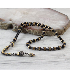 سبحه فضة خالص من حجر الكوكا  #454