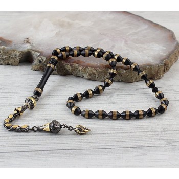 سبحه فضة خالص من حجر الكوكا  #454 