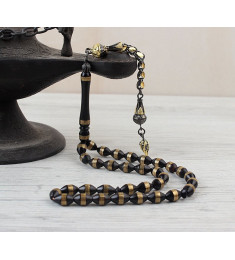 سبحه فضة خالص من حجر الكوكا  #454