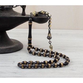 سبحه فضة خالص من حجر الكوكا  #454 