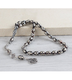 سبحه فضة خالص من حجر الكوكا  #457