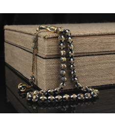 سبحه فضة خالص باسم من حجر الكوكا  #439