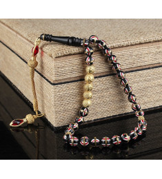 سبحه فضة خالص باسم من حجر الكوكا  #442