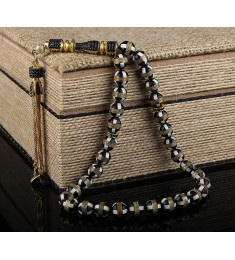 سبحه فضة خالص من حجر الكوكا  #441