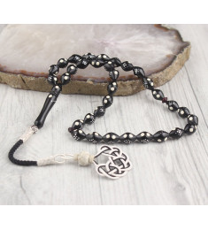 سبحه فضة خالص من حجر الكوكا  #447