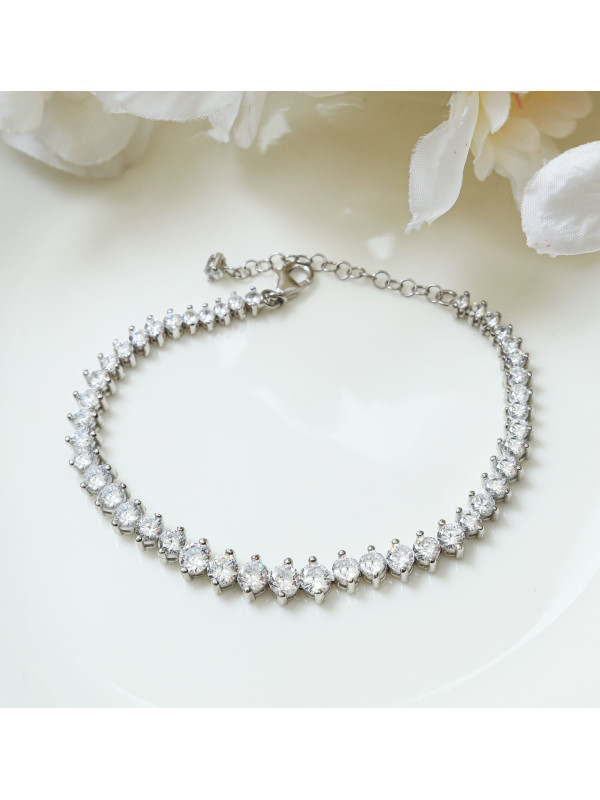  اسوارة فضة بزركون #1012