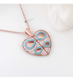 سلسال القلب فضة خالص باسم #1016