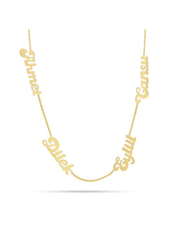 سلسال فضة خالص بست اسماء #1033