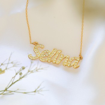 سلسال باسم مرصع بالكريستال #902 