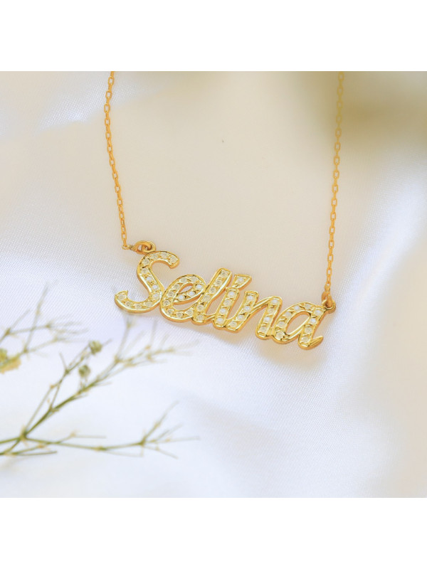 سلسال باسم مرصع بالكريستال #902