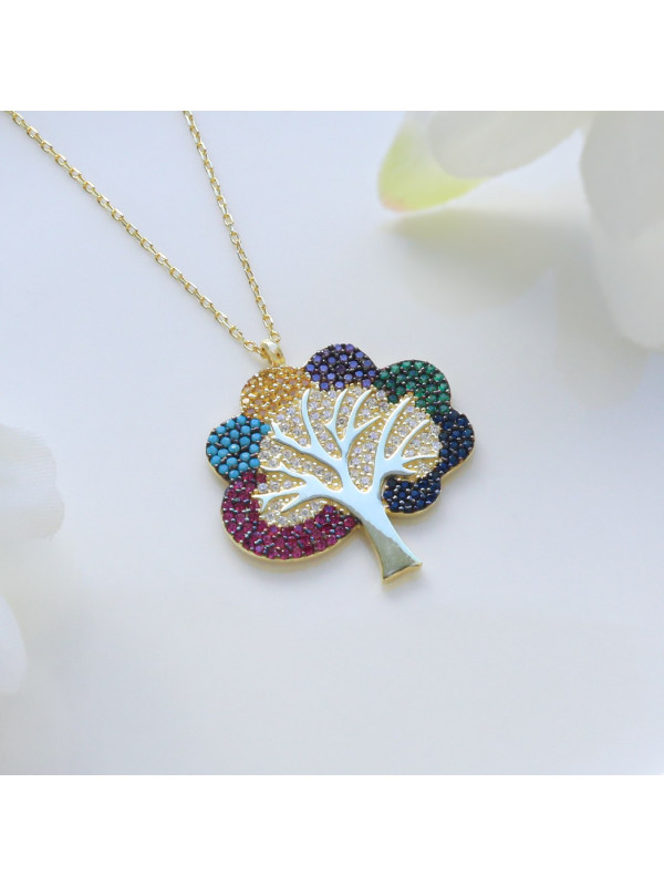 سلسال الشجرة فضة خالص #706