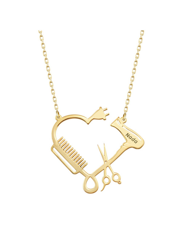 سلسال الكوافير فضة خالص بإسم #401