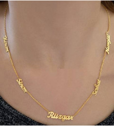 سلسال فضة خالص بست اسماء #1020