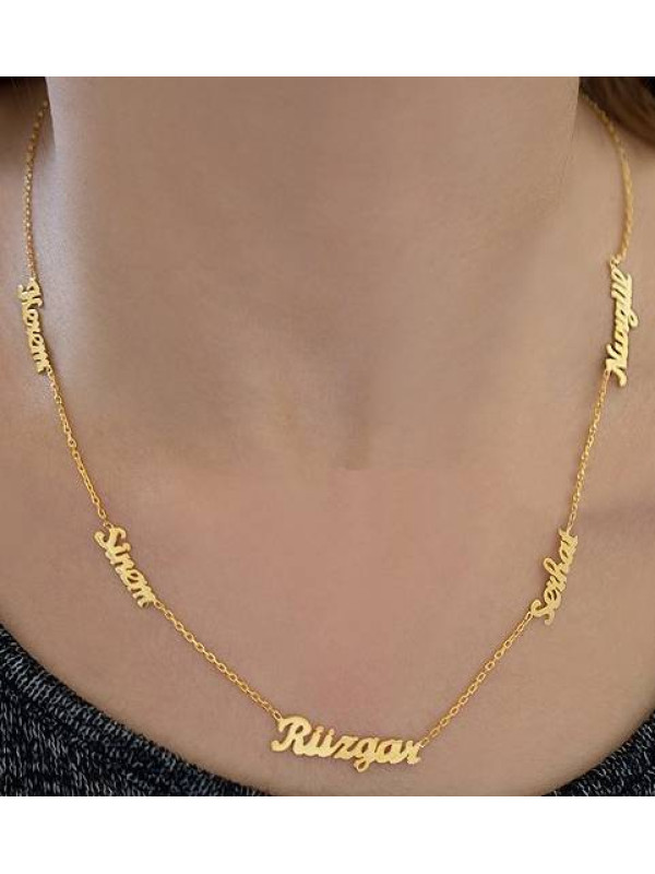 سلسال فضة خالص بست اسماء #1020