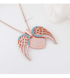 سلسال جناح الطير فضة #1017