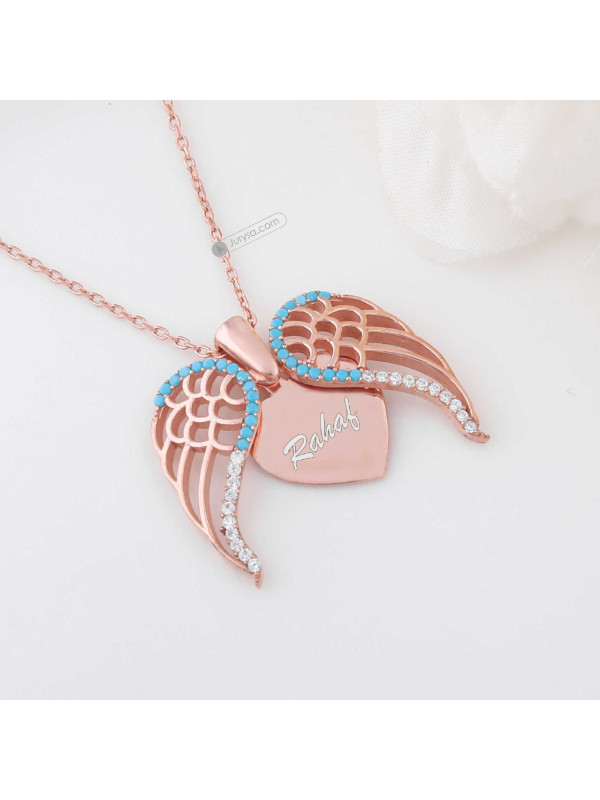 سلسال جناح الطير فضة #1017