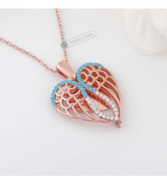 سلسال جناح الطير فضة #1017