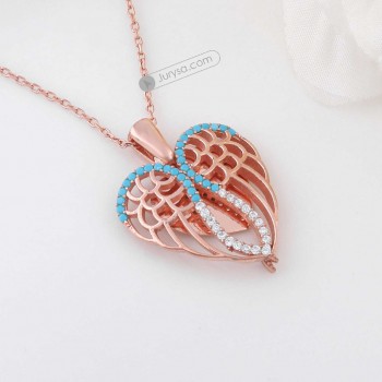 سلسال جناح الطير فضة #1017 