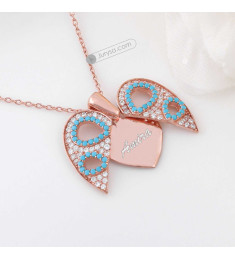 سلسال القلب فضة خالص باسم #1016