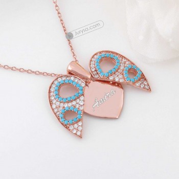 سلسال القلب فضة خالص باسم #1016 