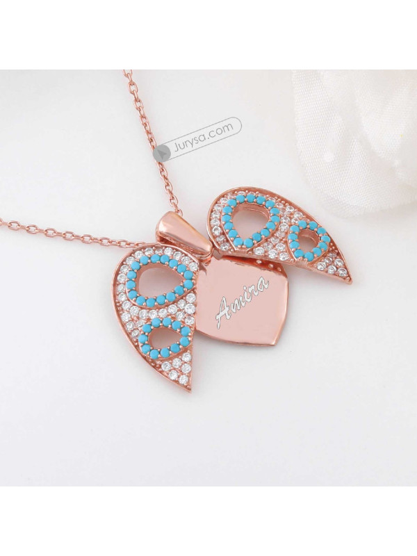 سلسال القلب فضة خالص باسم #1016