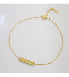 خلخال فضة خالص بإسم ليزر #310