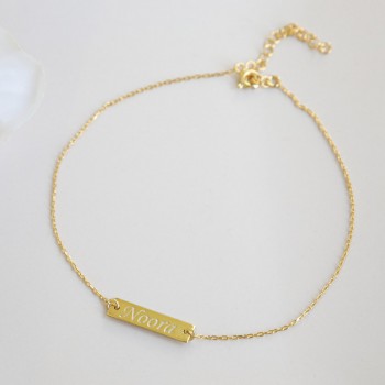 خلخال فضة خالص بإسم ليزر #310