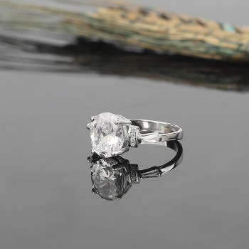 خاتم فضة خالص #405