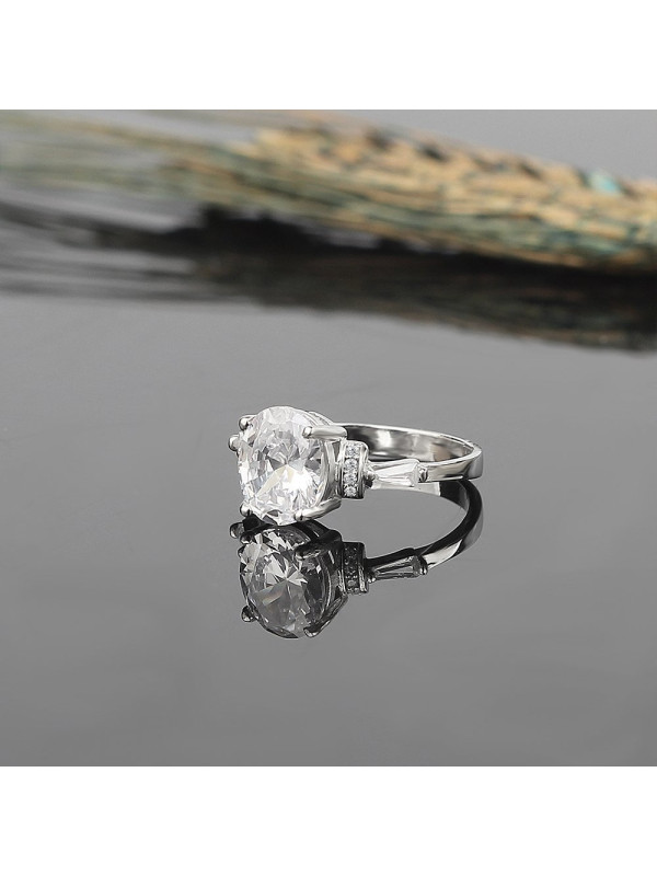 خاتم فضة خالص #405